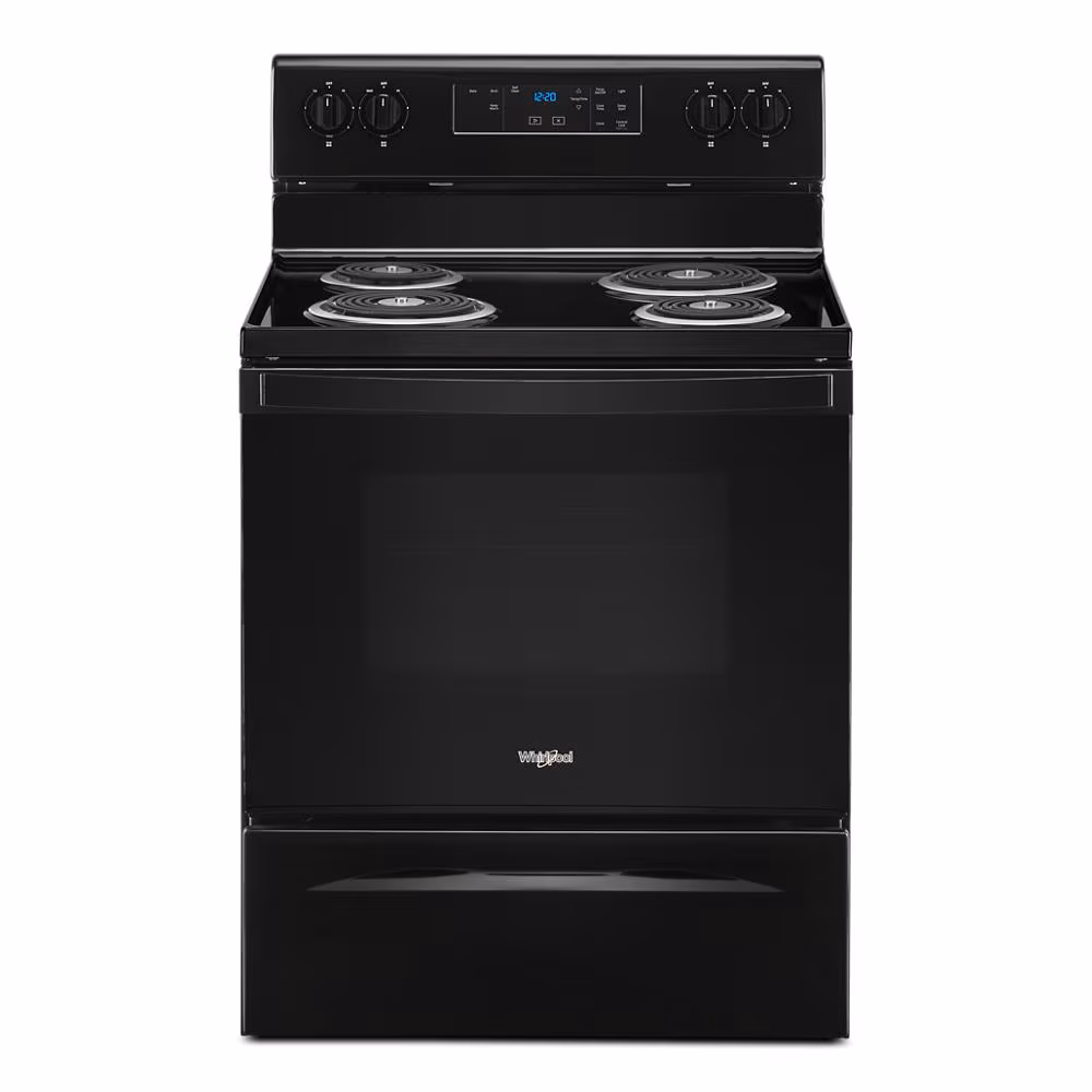 Whirlpool 4.8 cu. ft. Electric Range with Keep Warm setting Black WFC315S0JB Picture 1