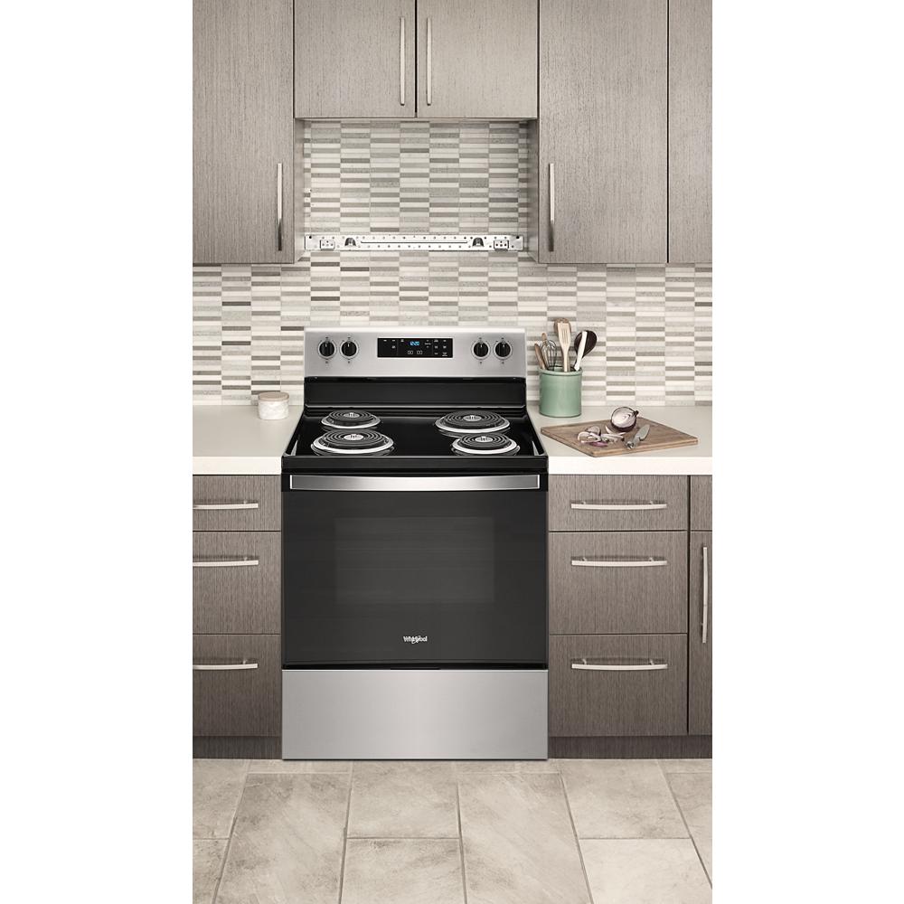 Whirlpool 4.8 cu. ft. Electric Range with Keep Warm setting Stainless Steel WFC315S0JS Picture 1