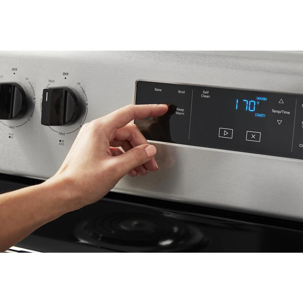 4.8 cu. ft. Electric Range with Keep Warm setting WFC315S0JS