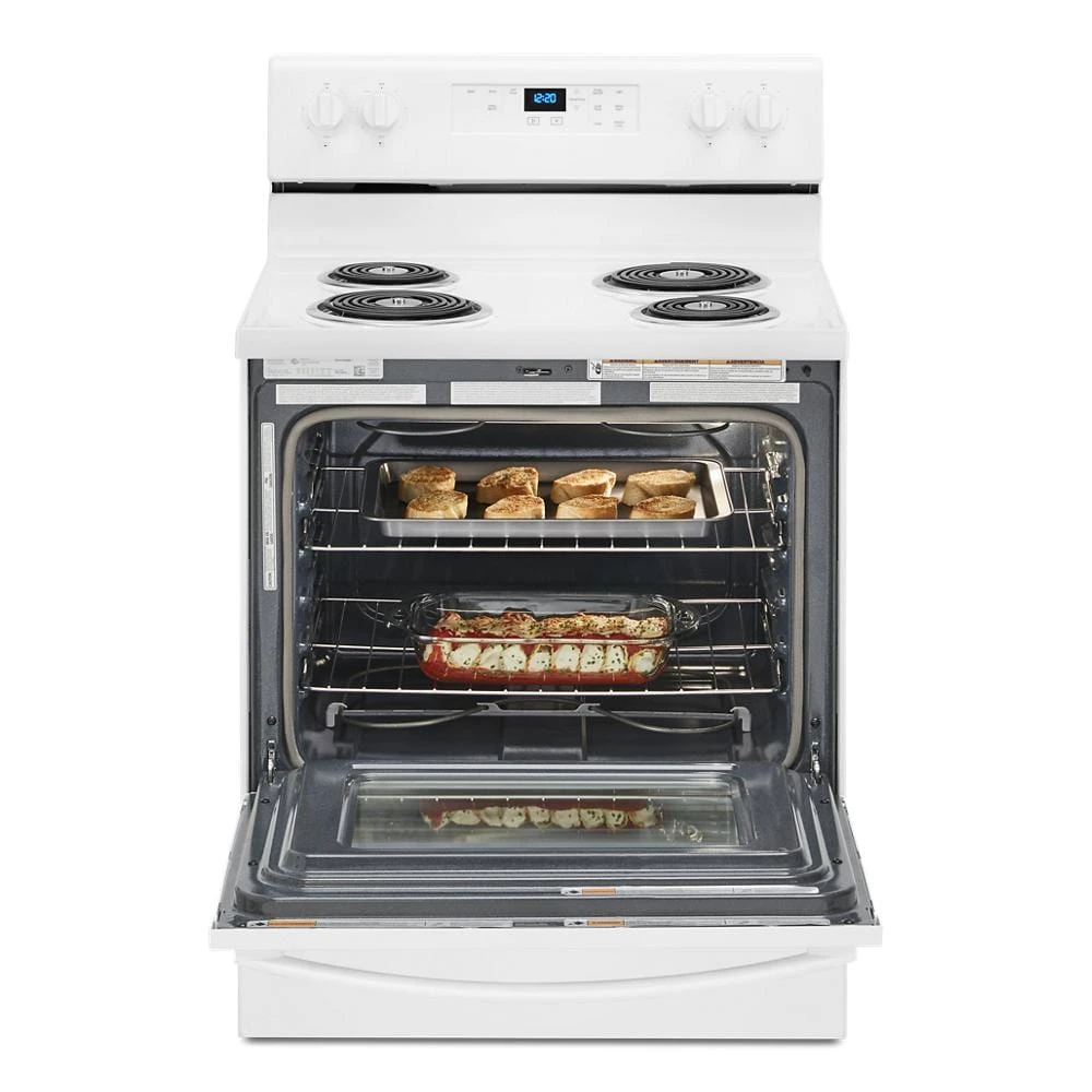 4.8 cu. ft. Electric Range with Keep Warm setting WFC315S0JW