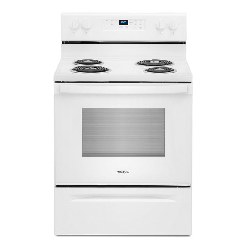 Whirlpool 4.8 cu. ft. Electric Range with Keep Warm setting White WFC315S0JW Picture 1