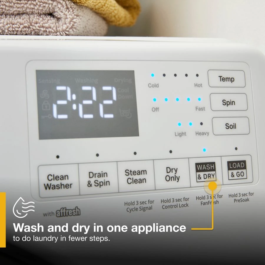 4.5 Cu. Ft. Ventless All In One Washer Dryer WFC682CLW