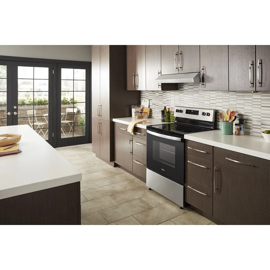 5.3 cu. ft. Electric Range with Keep Warm Setting. WFE320M0JS