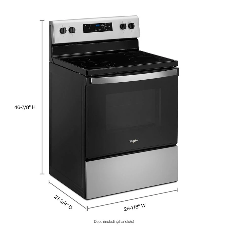 5.3 cu. ft. Electric Range with Keep Warm Setting. WFE320M0JS
