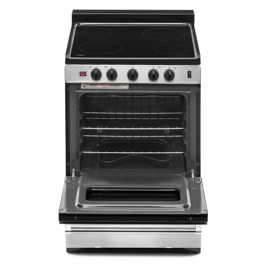 24-inch Freestanding Electric Range with Upswept SpillGuard™ Cooktop WFE500M4HS