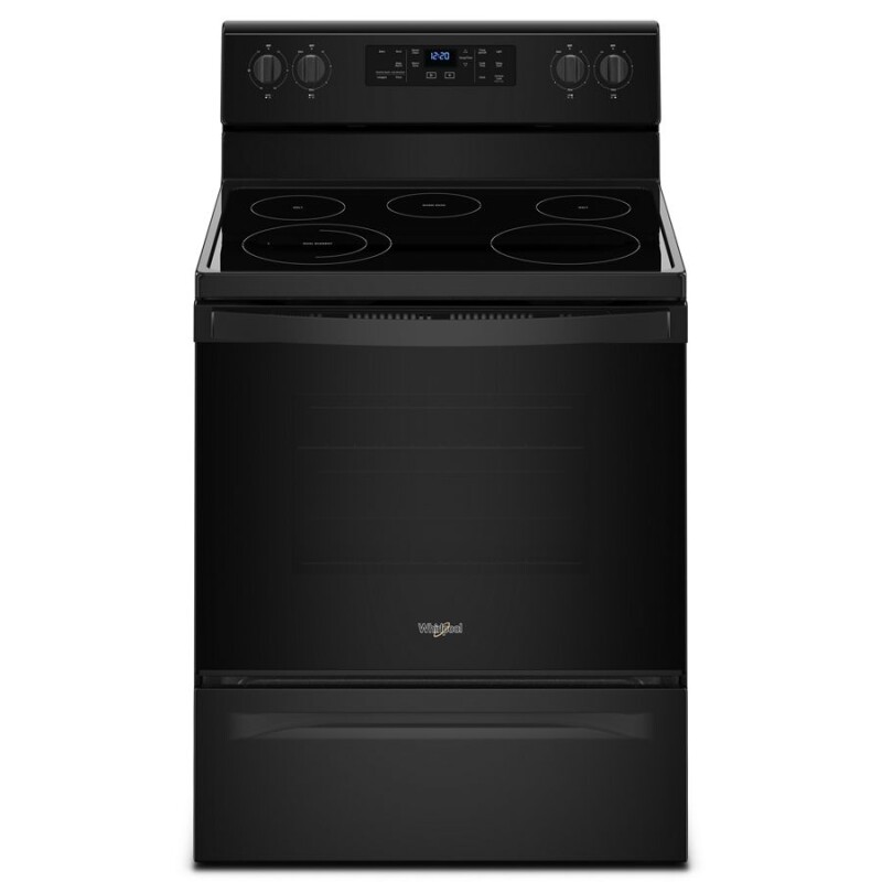 Whirlpool 5.3 cu. ft. Freestanding Electric Range with 5 Elements Black WFE505W0HB Picture 1