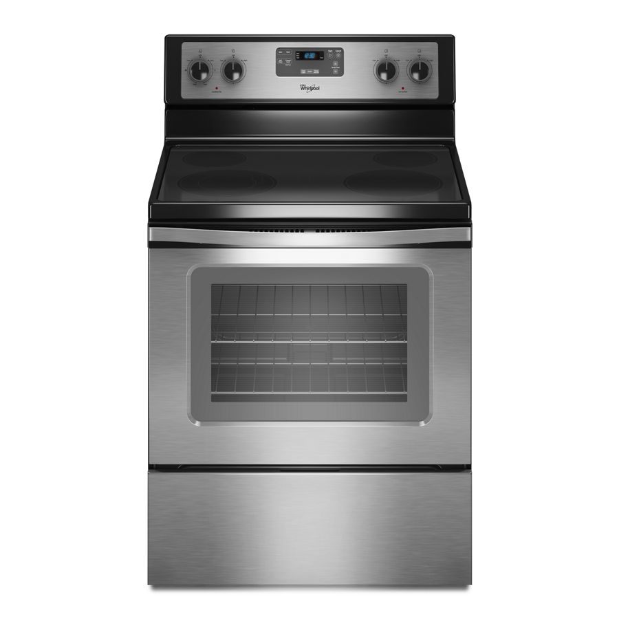 4.8 cu. ft. Capacity Electric Range with Self-Cleaning System WFE510S0AS