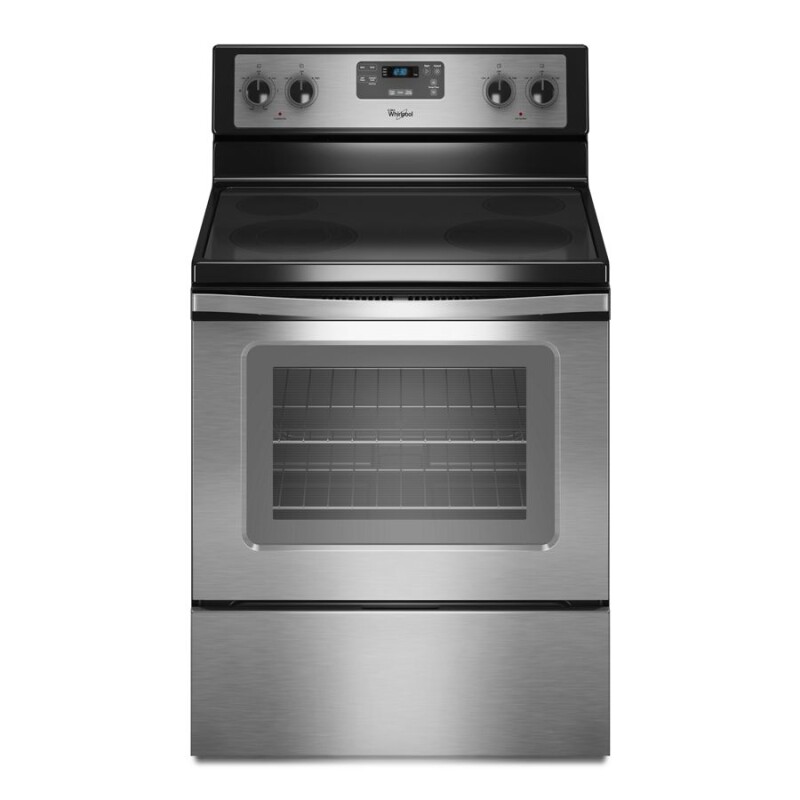 Whirlpool 4.8 cu. ft. Capacity Electric Range with Self-Cleaning System Stainless Steel WFE510S0AS Picture 1
