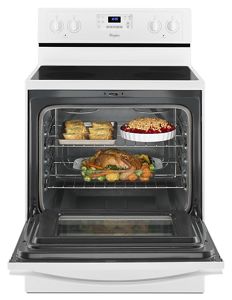 5.3 Cu. Ft. Freestanding Electric Range with Easy Wipe Ceramic Glass Cooktop WFE515S0EW