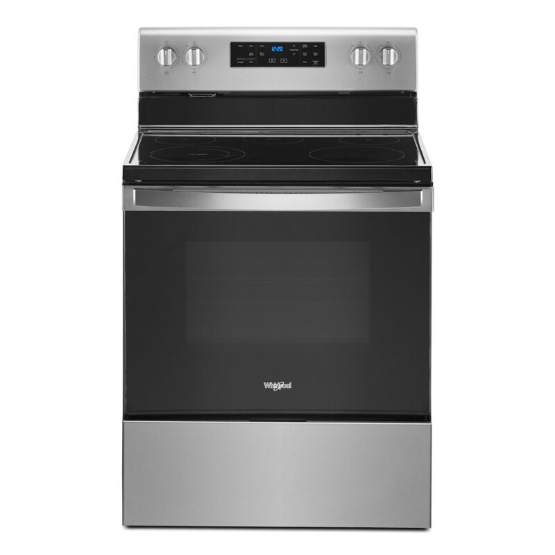 Whirlpool 5.3 cu. ft. Whirlpool® electric range with Frozen Bake™ technology Stainless Steel WFE525S0JS Picture 1
