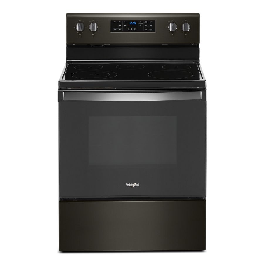 Whirlpool 5.3 Cu. Ft. Whirlpool® Electric Range With Frozen Bake™ Technology Black Stainless WFE525S0JV Picture 1