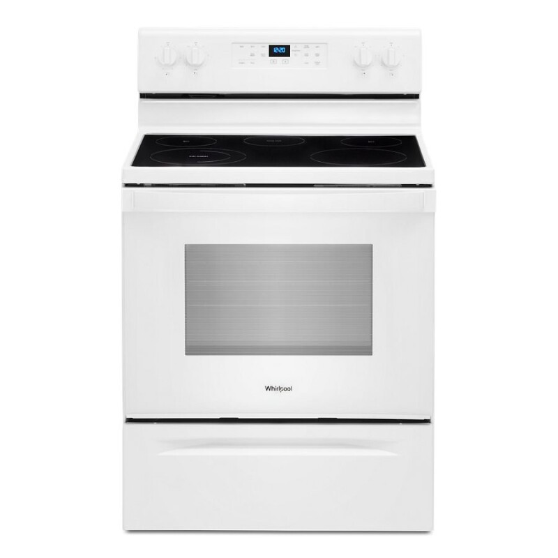 Whirlpool 5.3 cu. ft.  electric range with Frozen Bake technology White WFE525S0JW Picture 1