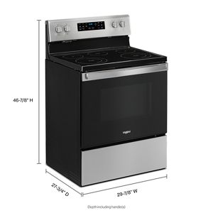 5.3 cu. ft.electric range with Frozen Bake technology WFE535S0JS