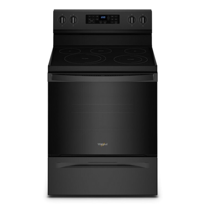 Whirlpool 5.3 Cu. Ft. Whirlpool® Electric 5-in-1 Air Fry Oven Black WFE550S0LB Picture 1