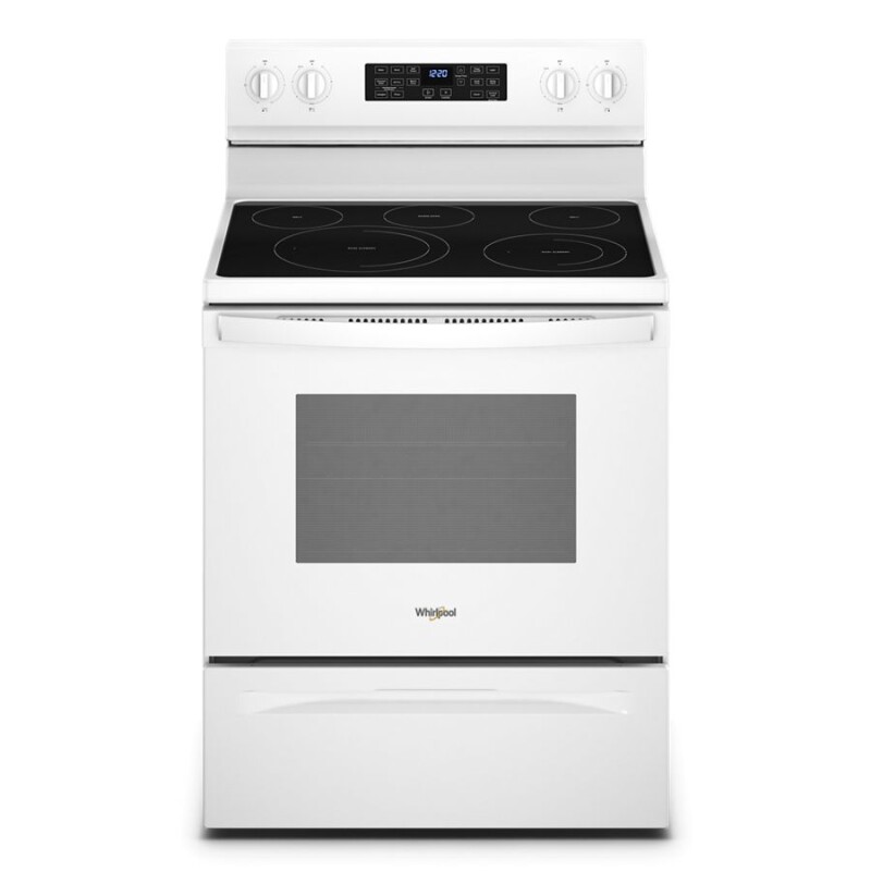 Whirlpool 5.3 Cu. Ft.  Electric 5-in-1 Air Fry Oven White WFE550S0LW Picture 1