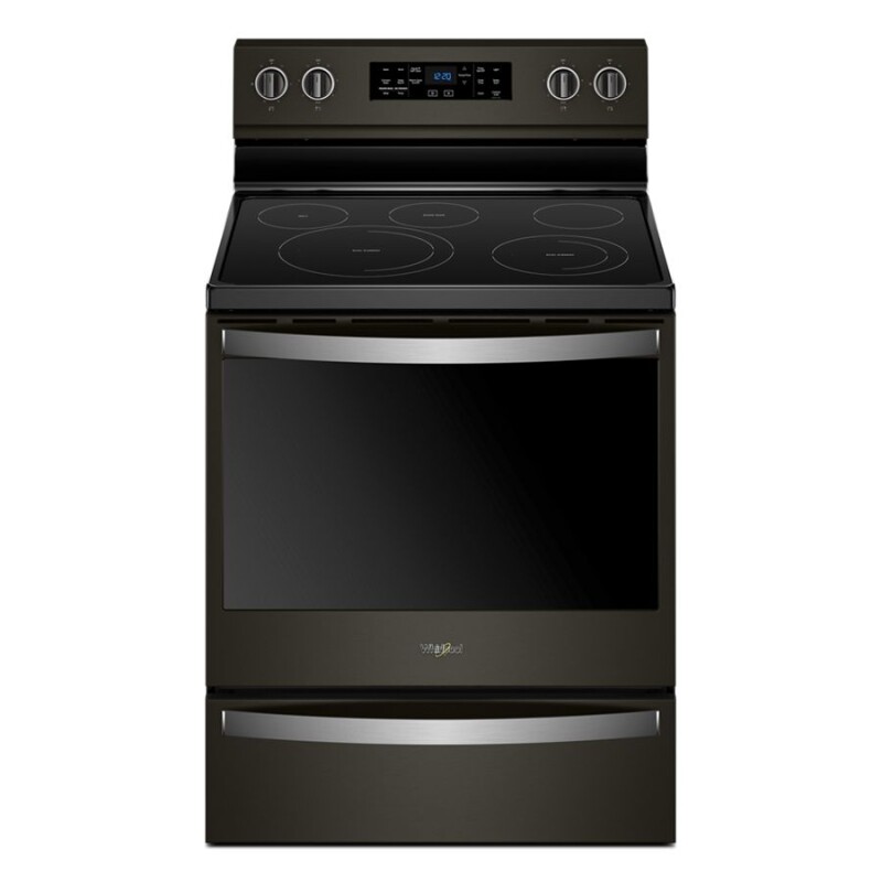 Whirlpool 6.4 cu. ft. Freestanding Electric Range with Frozen Bake™ Technology Black Stainless WFE775H0HV Picture 1