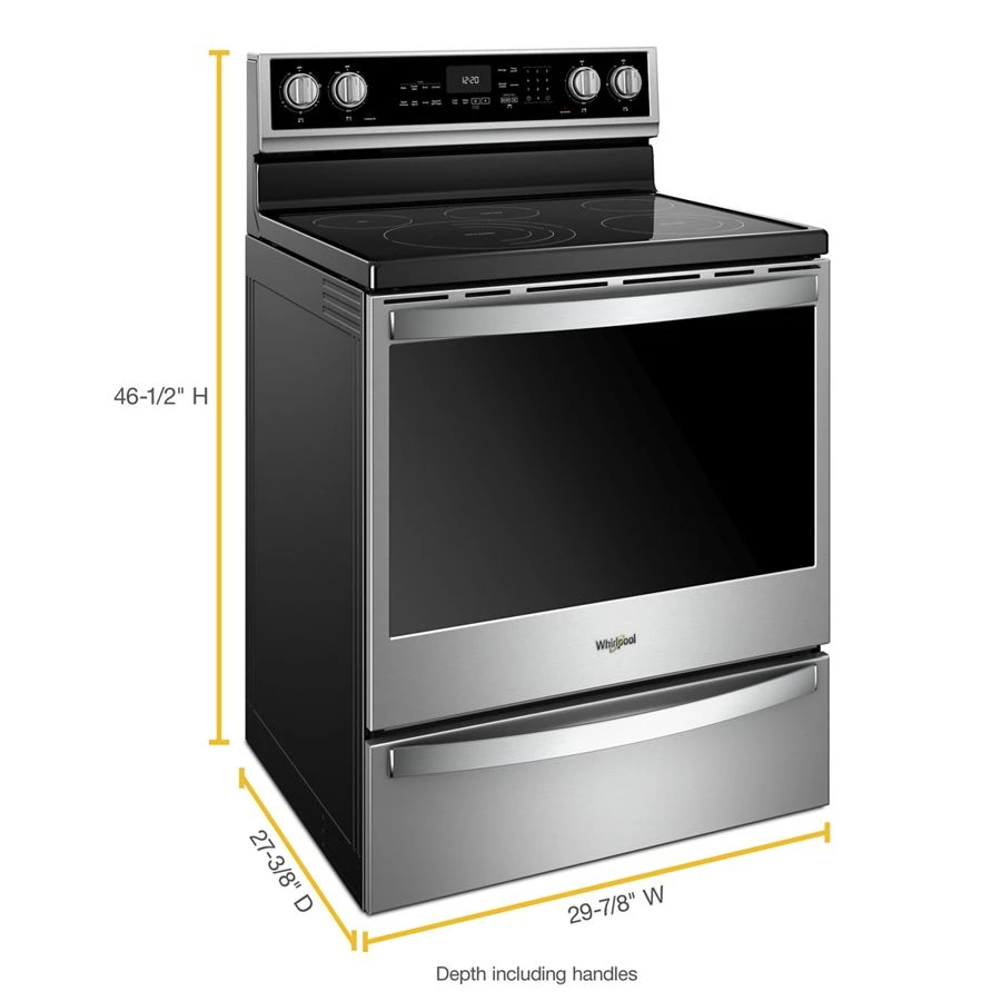 6.4 Cu. Ft. Smart Freestanding Electric Range With Frozen Bake™ Technology WFE975H0HZ