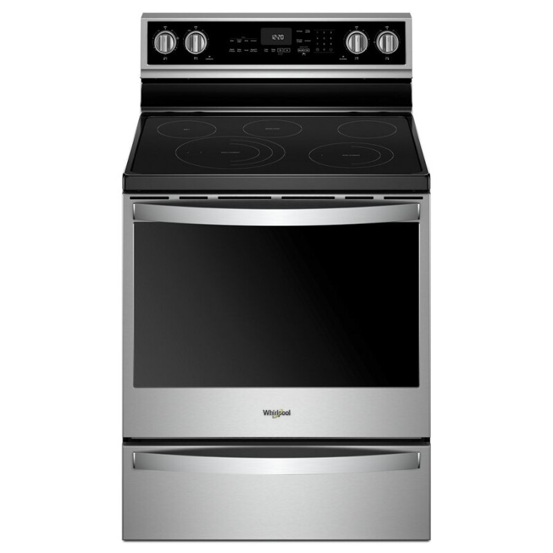Whirlpool 6.4 cu. ft. Smart Freestanding Electric Range with Frozen Bake™ Technology Fingerprint Resistant Stainless Steel WFE975H0HZ Picture 1