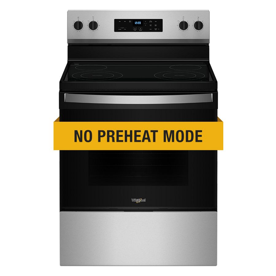Whirlpool 30-inch Electric Range with No Preheat Mode Stainless Steel WFES3030RS Picture 1