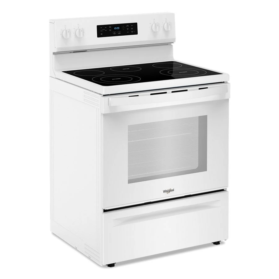 30-inch Electric Range with No Preheat Mode and Steam Clean WFES3330RW