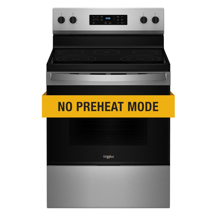 Whirlpool 30-inch Electric Range With No Preheat Mode And Steam Clean Fingerprint Resistant Stainless Steel WFES3330RZ Picture 1
