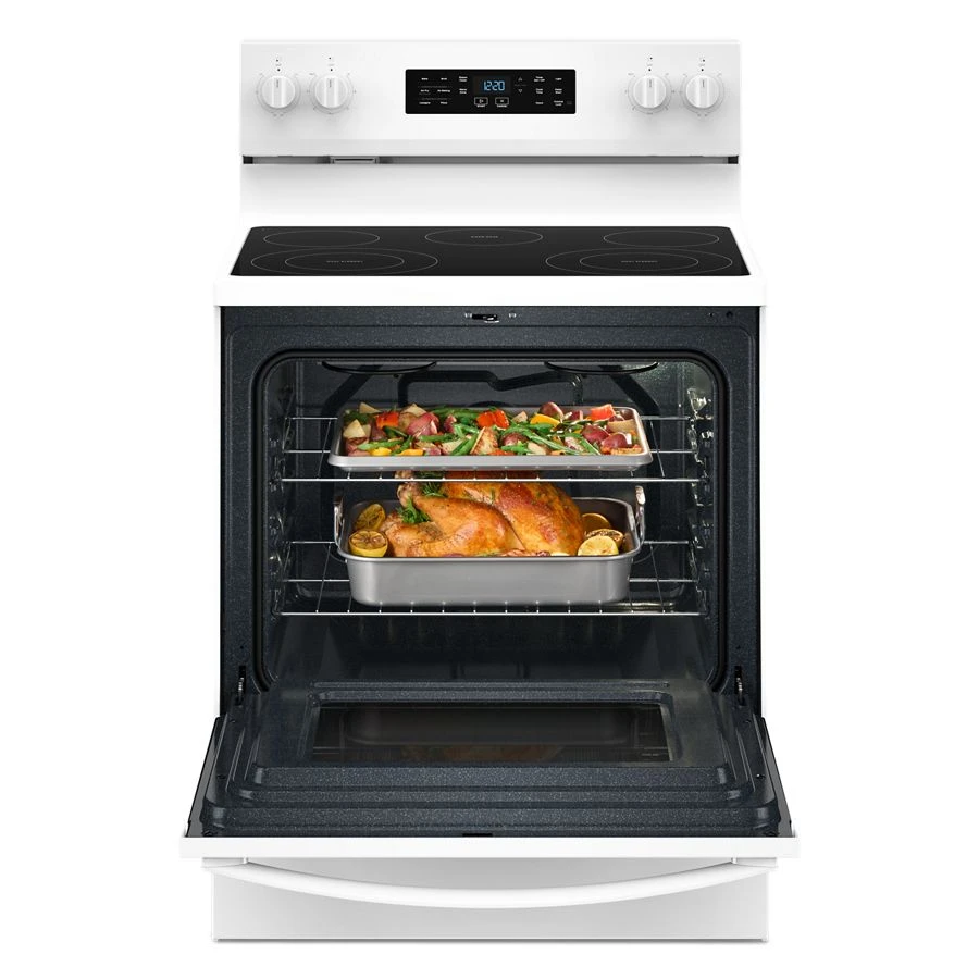 30-inch Electric Range with Air Cooking Technology and Steam Clean WFES4530SW