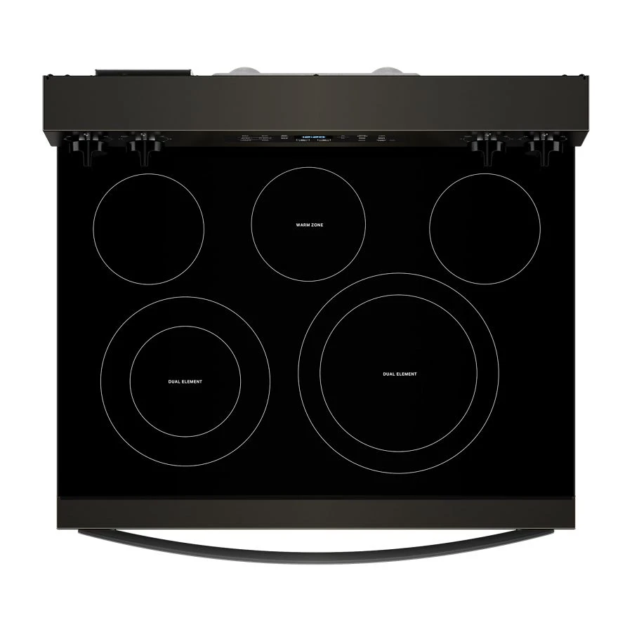 30-inch Energy Star Electric Range with Air Cooking Technology, No Preheat Air Fry and Air Baking and Self Clean WFES5030RV