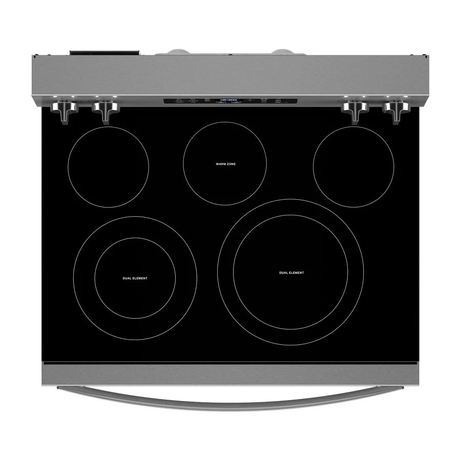 30-inch Energy Star Electric Range with Air Cooking Technology, No Preheat Air Fry and Air Baking and Self Clean WFES5030RZ