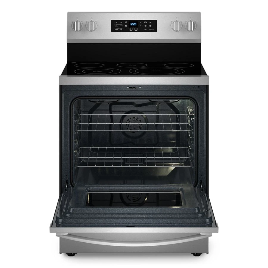 30-inch Energy Star Electric Range with Air Cooking Technology, No Preheat Air Fry and Air Baking and Self Clean WFES5030RZ