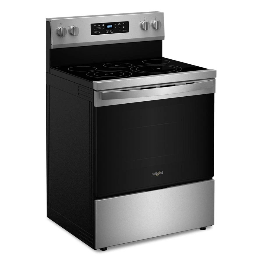 30-inch Energy Star Electric Range with Air Cooking Technology, No Preheat Air Fry and Air Baking and Self Clean WFES5030RZ