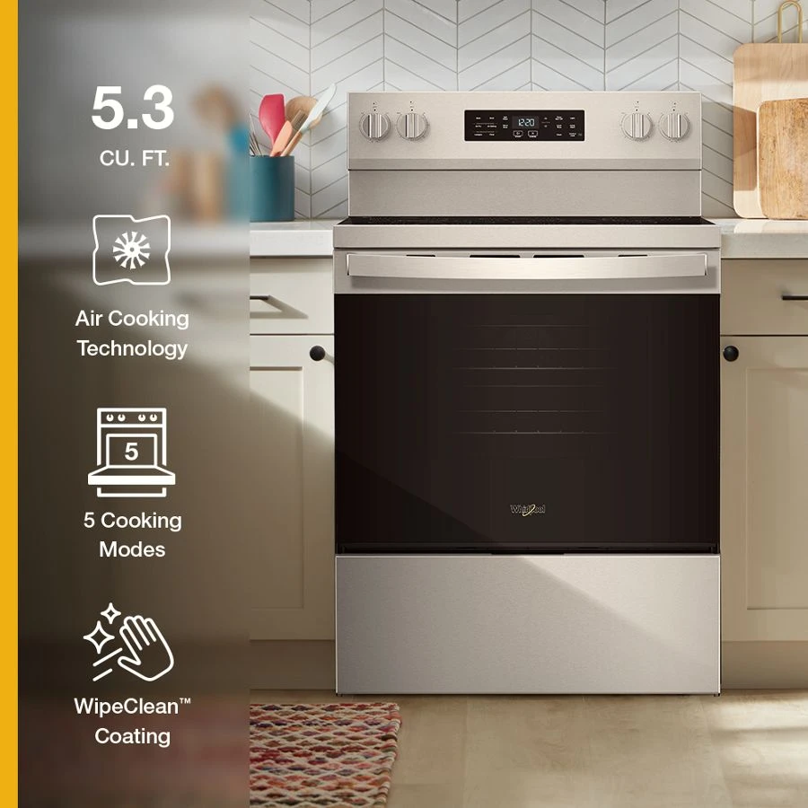 30-inch Electric Range with Air Cooking Technology WFES5730SZ