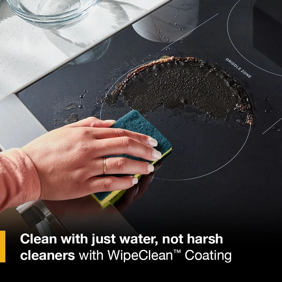 30-inch Electric Smart Range with Air Cooking Technology, No Preheat Air Fry, High Speed Preheat Oven, WipeClean™ Coating, and Steam/Self Clean WFES7530RB