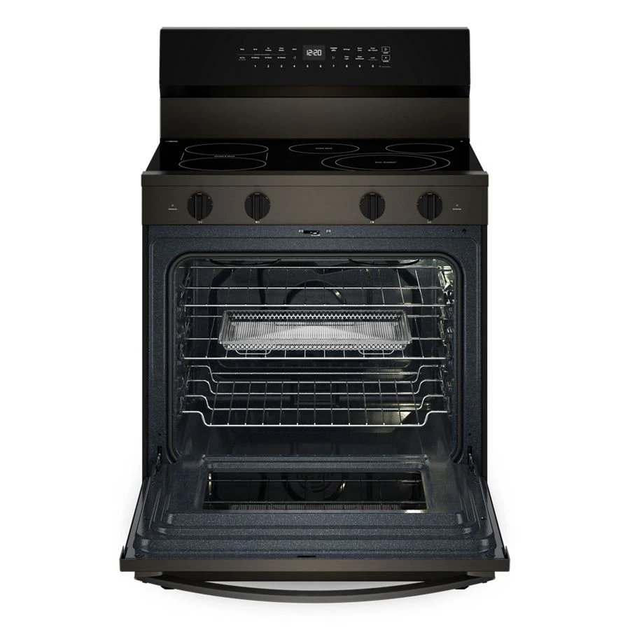 30-inch Electric Smart Range with Air Cooking Technology, No Preheat Air Fry, High Speed Preheat Oven, WipeClean™ Coating, and Steam/Self Clean WFES7530RV