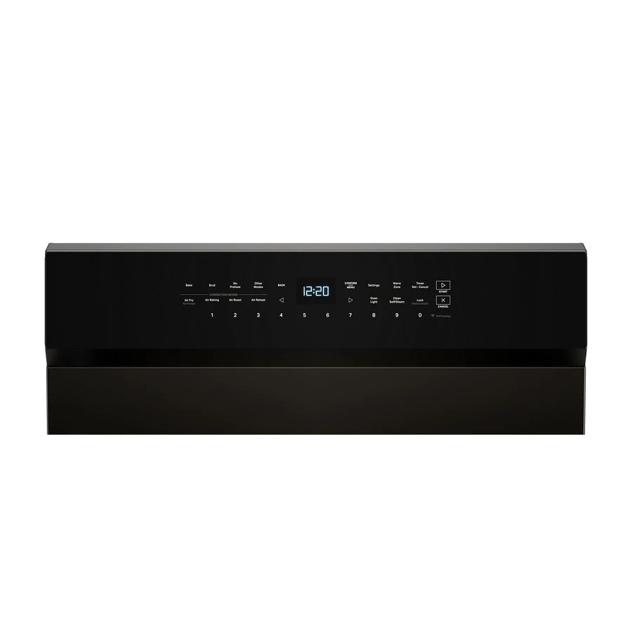 30-inch Electric Smart Range with Air Cooking Technology, No Preheat Air Fry, High Speed Preheat Oven, WipeClean™ Coating, and Steam/Self Clean WFES7530RV