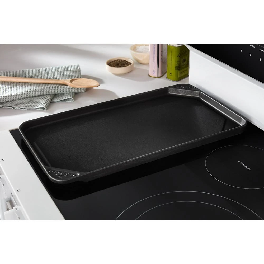 30-inch Electric Smart Range with Air Cooking Technology, No Preheat Air Fry, High Speed Preheat Oven, WipeClean™ Coating, and Steam/Self Clean WFES7530RW