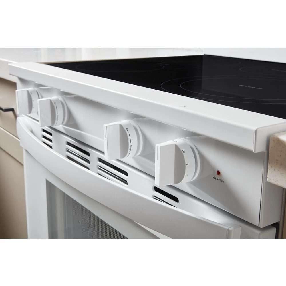 30-inch Electric Smart Range with Air Cooking Technology, No Preheat Air Fry, High Speed Preheat Oven, WipeClean™ Coating, and Steam/Self Clean WFES7530RW