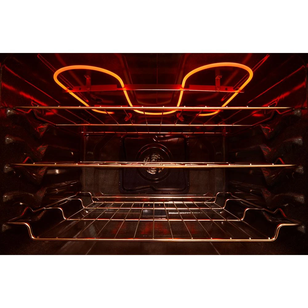 30-inch Electric Smart Range with Air Cooking Technology, No Preheat Air Fry, High Speed Preheat Oven, WipeClean™ Coating, and Steam/Self Clean WFES7530RW