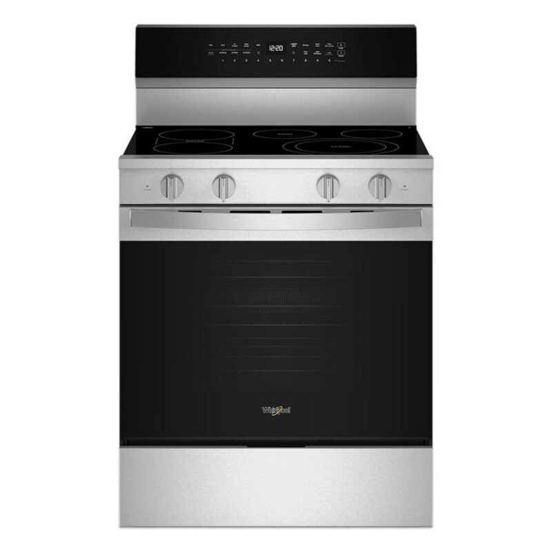 Whirlpool 30-inch Electric Smart Range with Air Cooking Technology, No Preheat Air Fry, High Speed Preheat Oven, WipeClean™ Coating, and Steam/Self Clean Fingerprint Resistant Stainless Steel WFES7530RZ Picture 1