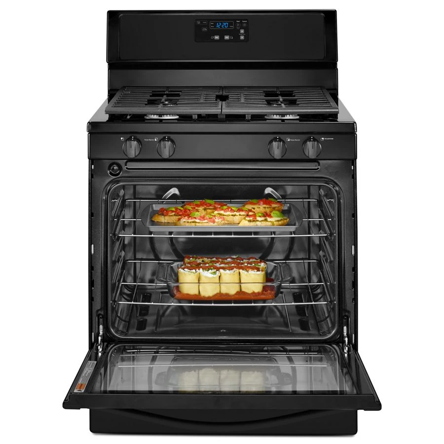 Whirlpool® 5.1 Cu. Ft. Freestanding 4-Burner Gas Stove WFG320M0BB