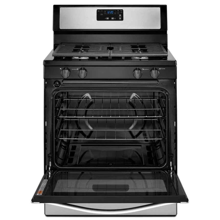 Whirlpool® 5.1 Cu. Ft. Freestanding 4-Burner Gas Stove WFG320M0BS