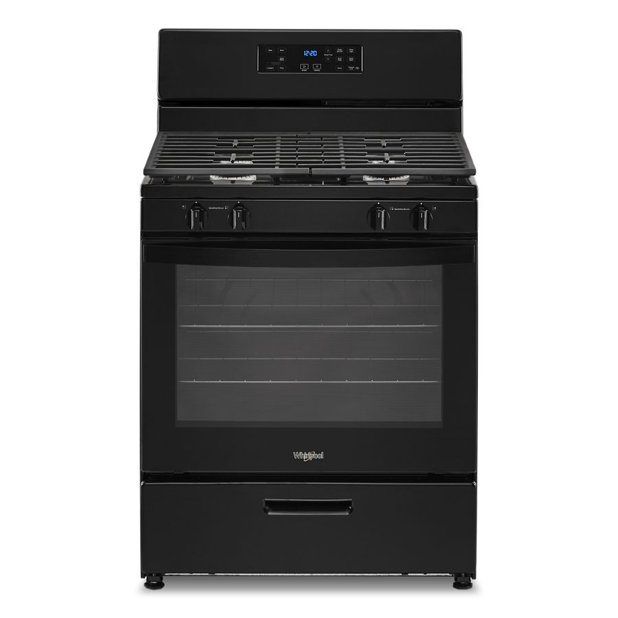 Whirlpool 5.1 Cu. Ft. Freestanding Gas Range with Broiler Drawer Black WFG320M0MB Picture 1