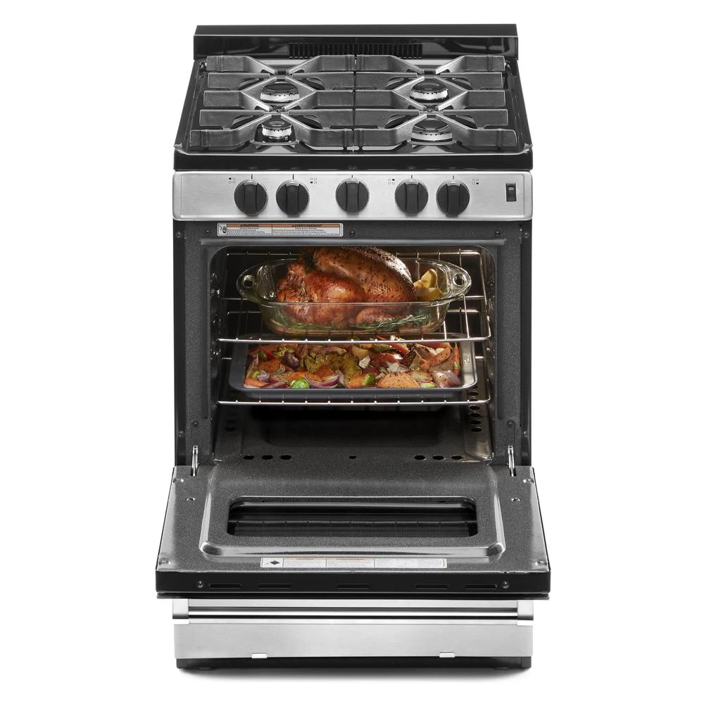 24-inch Freestanding Gas Range with Sealed Burners WFG500M4HS