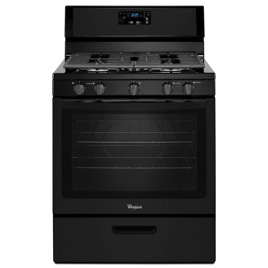 Whirlpool® 5.1 Cu. Ft. Freestanding 5-Burner Gas Stove WFG505M0BB