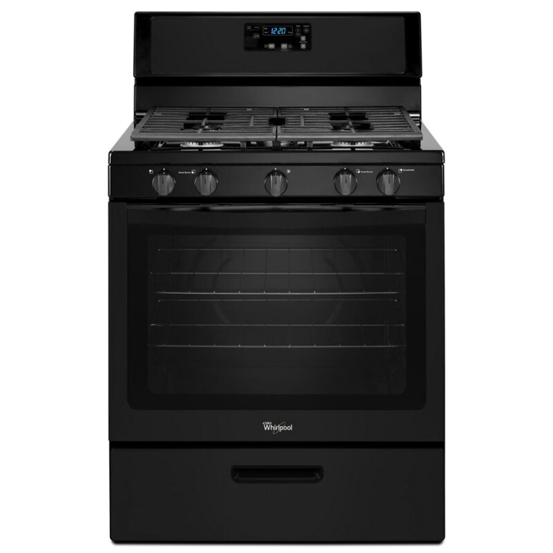 Whirlpool Whirlpool® 5.1 Cu. Ft. Freestanding 5-Burner Gas Stove Black WFG505M0BB Picture 1
