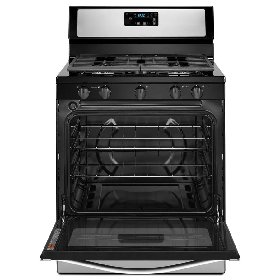 Whirlpool® 5.1 Cu. Ft. Freestanding 5-Burner Gas Stove WFG505M0BS