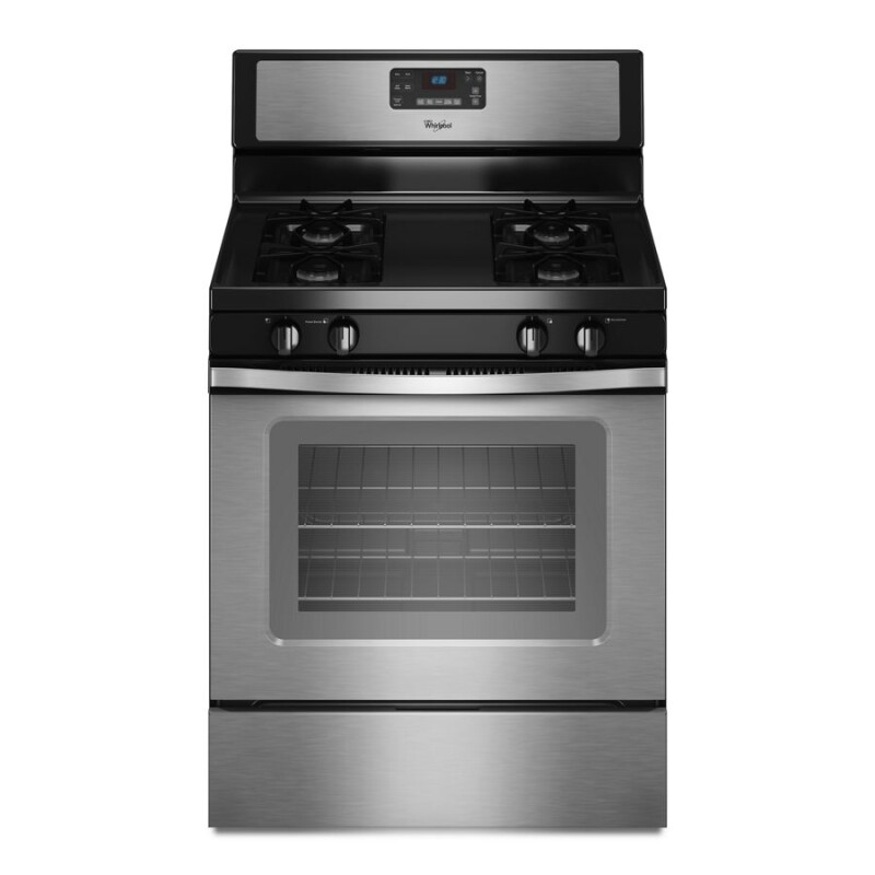Whirlpool 5.0 cu. ft. Capacity Gas Range with AccuBake® Temperature Management System Stainless Steel WFG510S0AS Picture 1