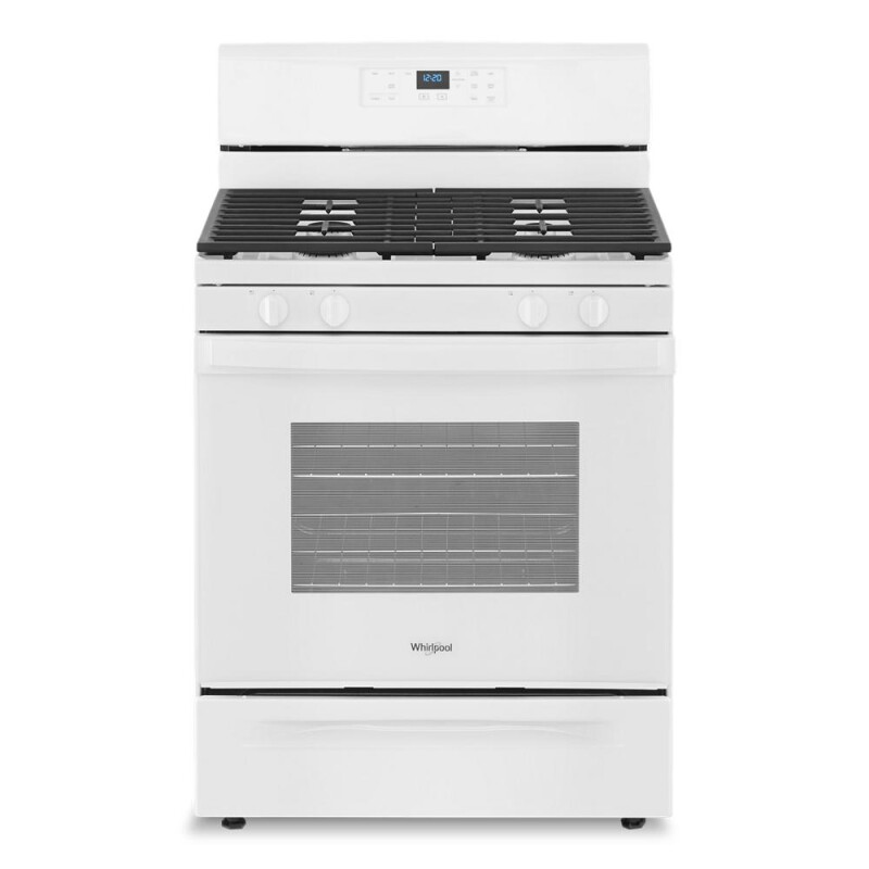 Whirlpool 5.0 Cu. Ft. Freestanding Gas Range with Storage Drawer White WFG515S0MW Picture 1