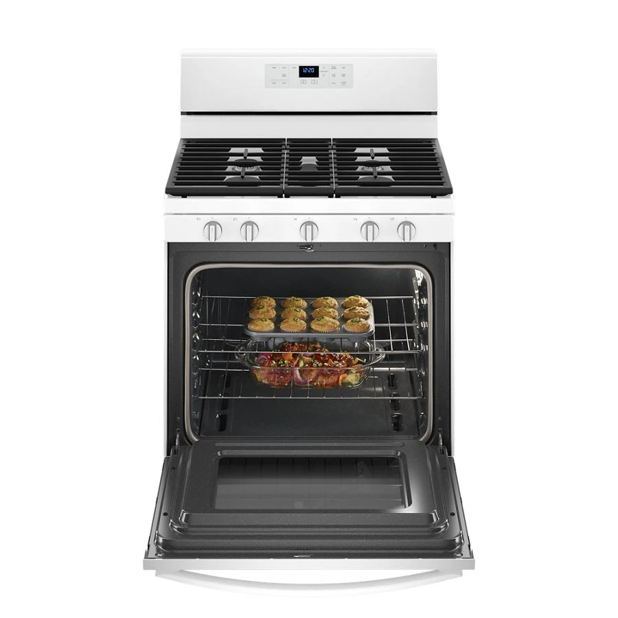 5.0 cu. ft. Freestanding Gas Range with Center Oval Burner WFG525S0HW