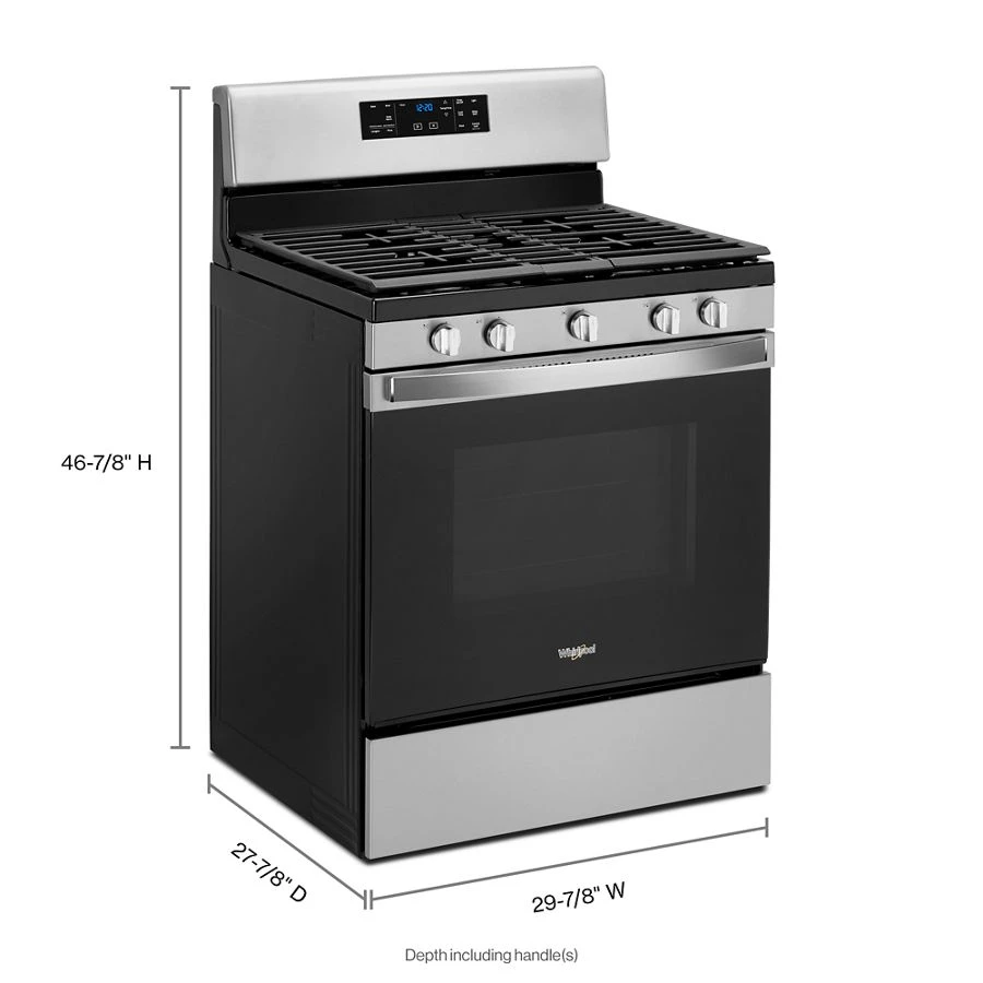 5.0 cu. ft. Gas Range with Center Oval Burner WFG525S0JS