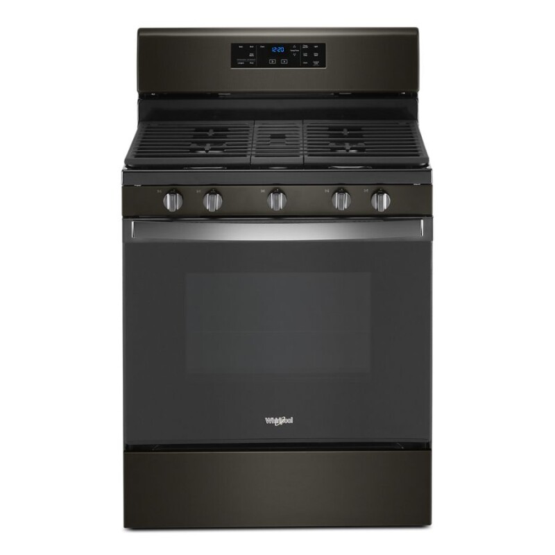 Whirlpool 5.0 cu. ft. Gas Range with Center Oval Burner Black Stainless WFG525S0JV Picture 1